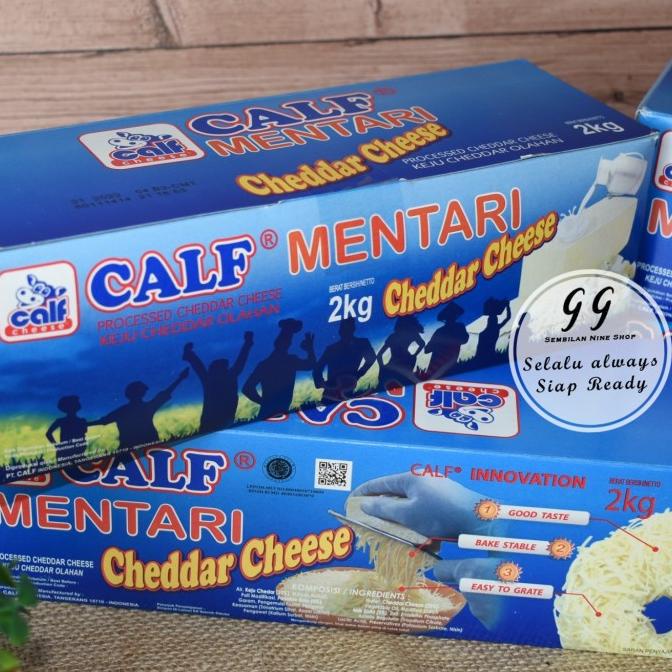 

(BISA COD) Keju CALF MENTARI CHEDDAR Cheese 2 KG MURAH Kode 972