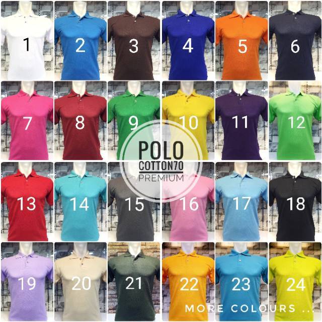 KAOS POLO HARGA PROMO  S-M-L-XL-XXL-XXXL/ POLOSHIRT / KAOS KERAH / KAOS POLOS / LAKOS /