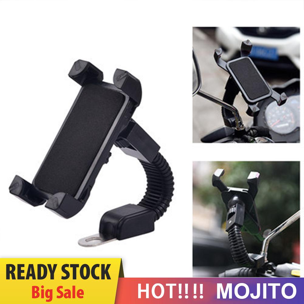 Bracket Dudukan Handphone Bahan Abs Untuk Kaca Spion Motor