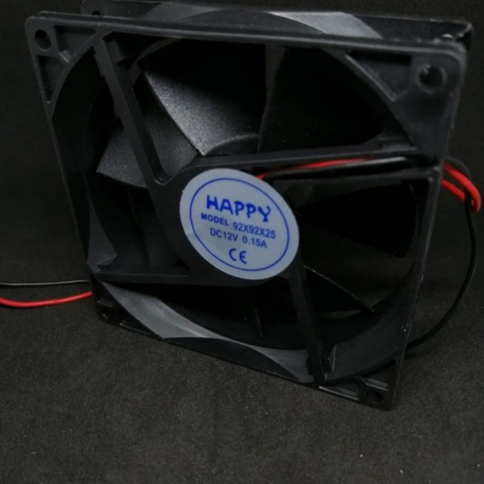 Kipas DC 12V 8x8cm Happy/Klop FAN 12 Volt