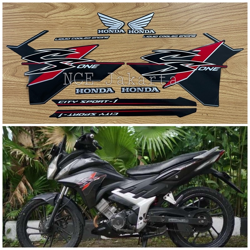 STIKER STRIPING MOTOR CS1 CS ONE HITAM