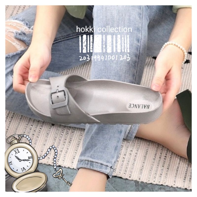 Sandal selop karet wanita BALANCE  HOT 2022 import