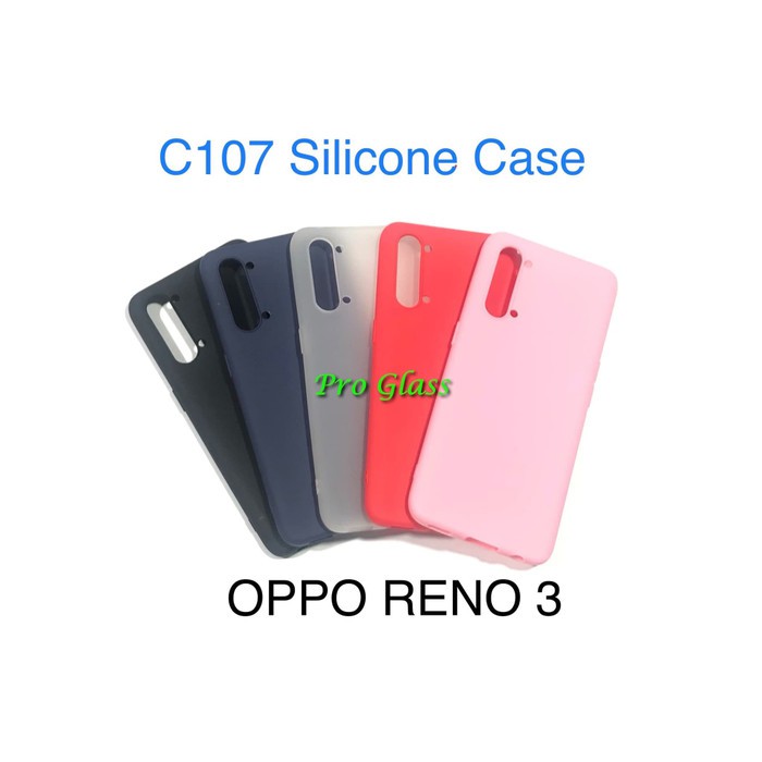 C107 RENO 3 Colourful Ultrathin Silicone Case / Matte Thin