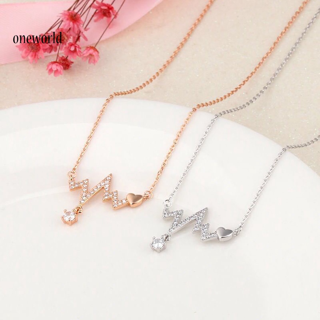 |Onwo Dress Mini Lengan Pendek Untuk Wanita| Kalung Wanita Dengan Liontin Bentuk Hati Bahan Alloy Untuk Pesta