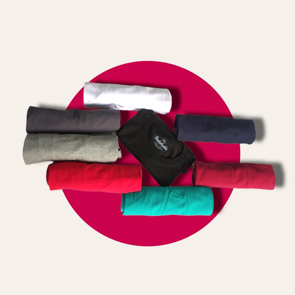 Indoholic Atasan Baju Kaos Distro Kaos Lengan Panjang Pria Wanita Combed 100% Wolf Serigala