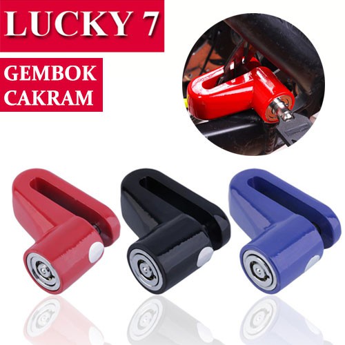 Barnik88 Gembok motor cakram GS-1 kunci pengaman Sepeda Anti Maling Pengaman Safety Promo