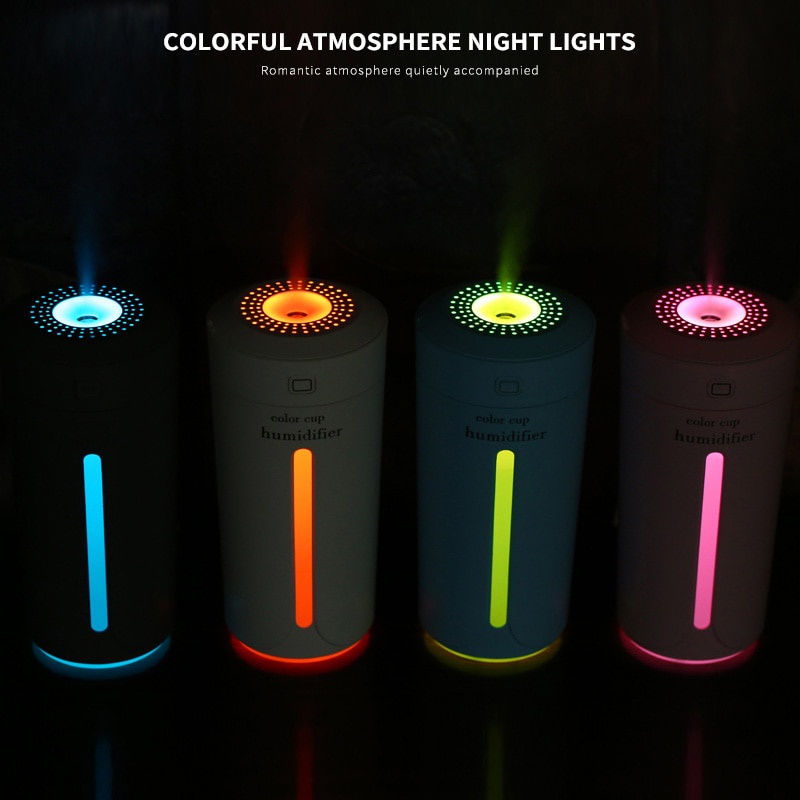 Air Humidifier Ultrasonic Aromatherapy Oil Diffuser 230ml -- Taffware