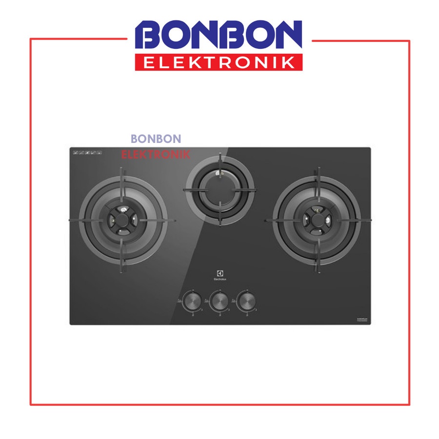 Electrolux Kompor Tanam 3 Tungku 78cm EHG7330BE / EHG 7330 BE