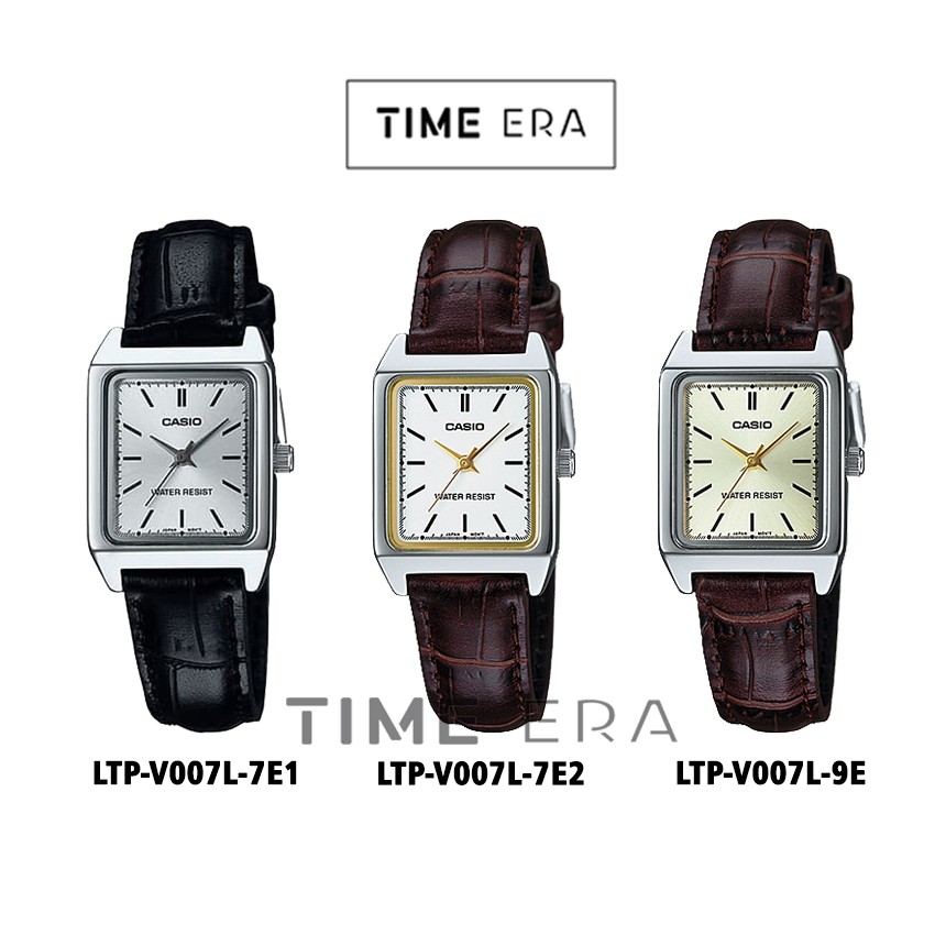 Casio General LTP-V007L-7E1 7E2 9E Jam Tangan Wanita Kulit
