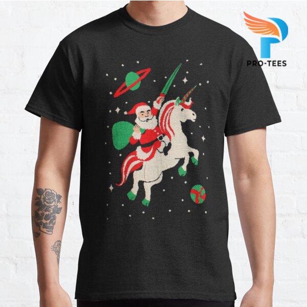 Kaos Natal Santa and Unicorn 2021