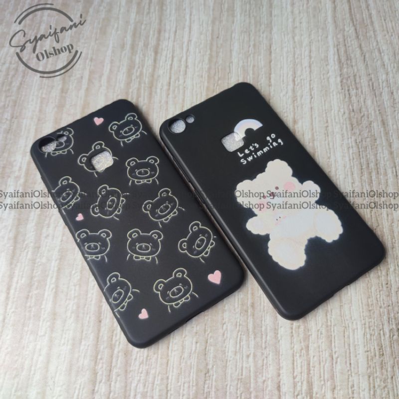 Softcase Vivo Y55 / Y55s / Y55L / 1610 / 1603 Karakter Bear