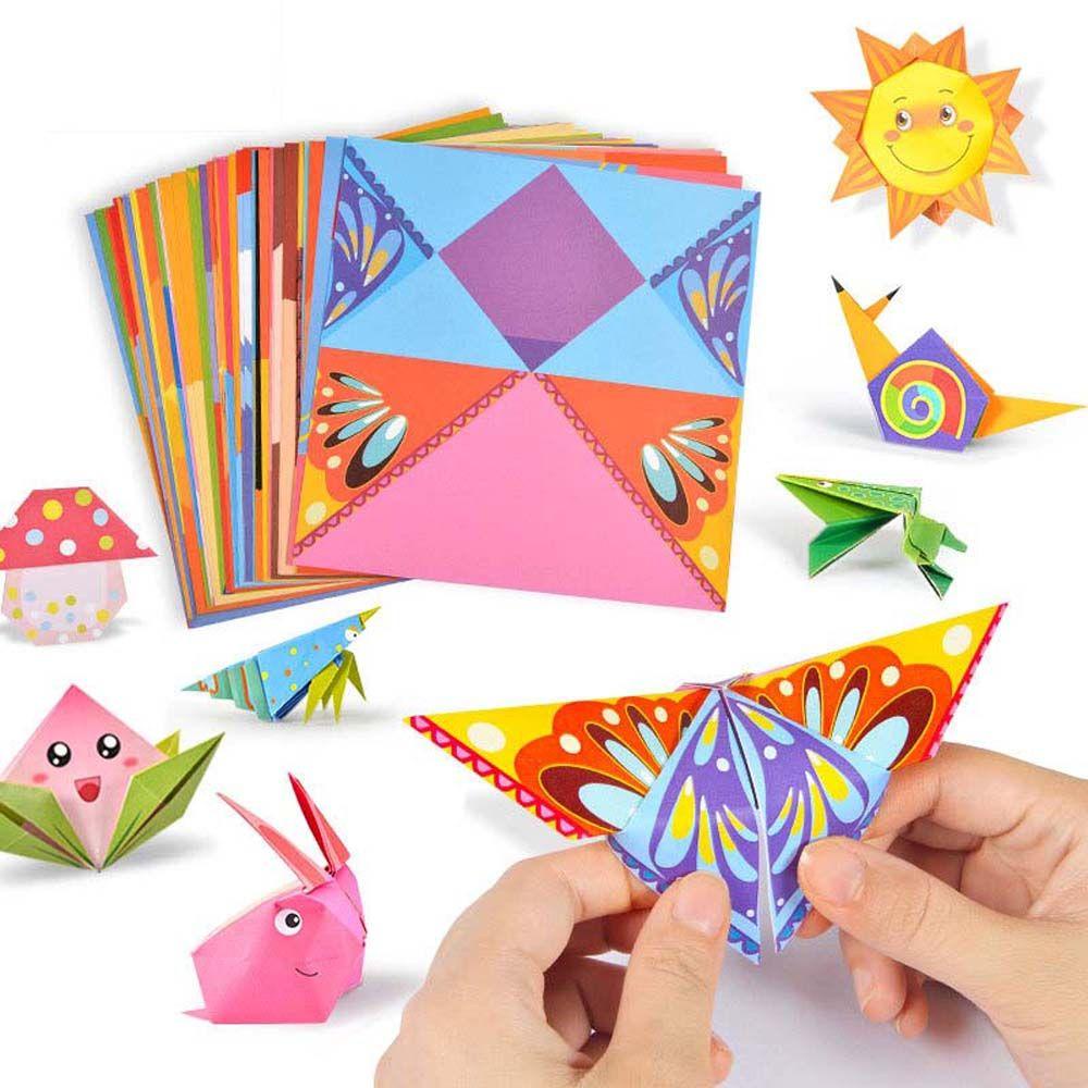 [Elegan] Origami Anak Rumah 54Pages Paper Art Untuk DIY Bayi Belajar Dini Hand-cut Paper Kertas Handmade