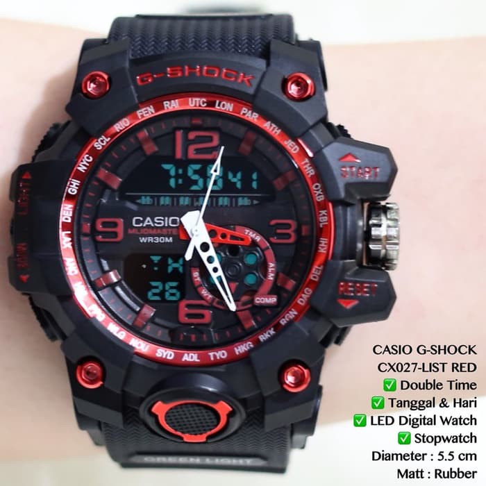 "Jam tangan LED adidas rubber karet sporty premium watch grosir murah"