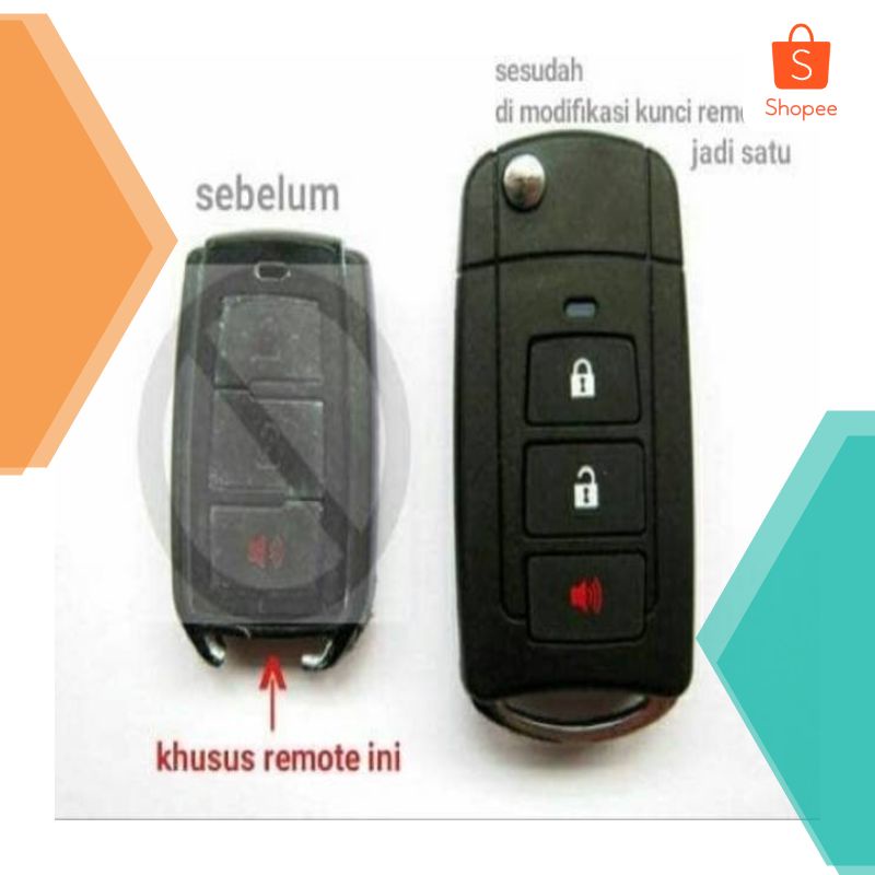 Casing Kunci Lipat Flip Key Toyota Grand New Avanza Xenia 3 Tombol