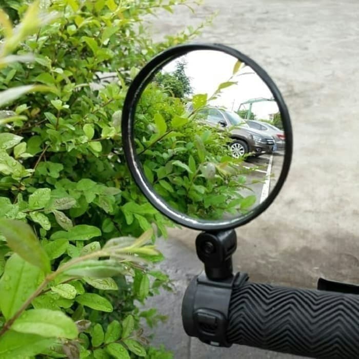 Spion Sepeda Bulat Rotasi 360 Adjustable Spion Jalu Sepeda Kaca Spion Bulat