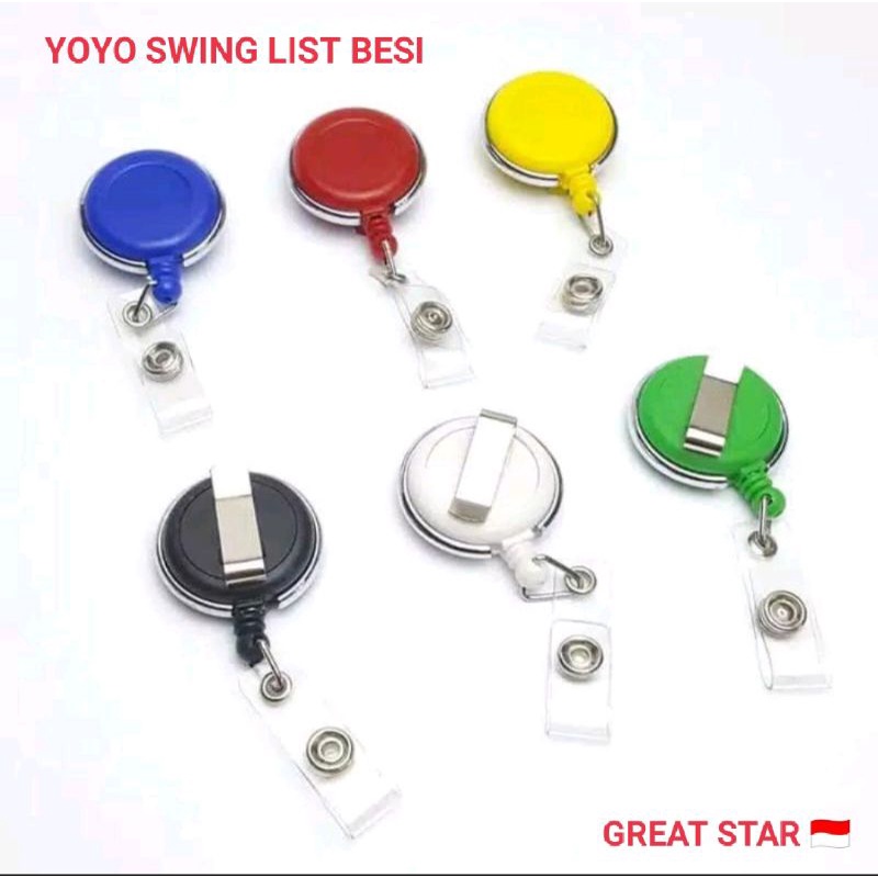 

YOYO SWING/Putar ID CARD-HANG TAG-CARD HOLDER-LIST BESI YOYO ROTARY GREAT STAR