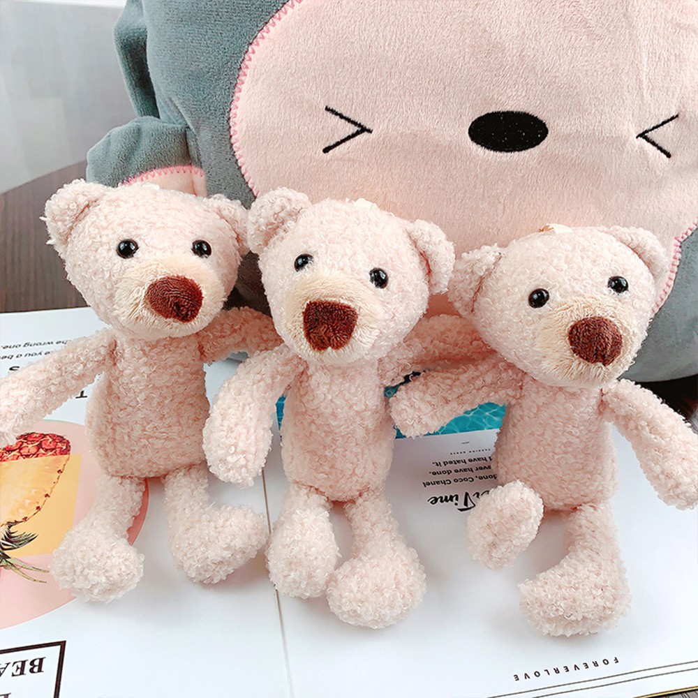 【COD Tangding】20cm Teddy Bear Plush Toy Pendant Cute Bear Long Legs Bear Key Ring Keychains Lanyard