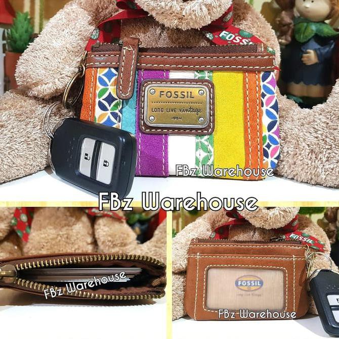 Fossil Emory Patchwork Dompet Kunci Stnk Kartu Gracestore02