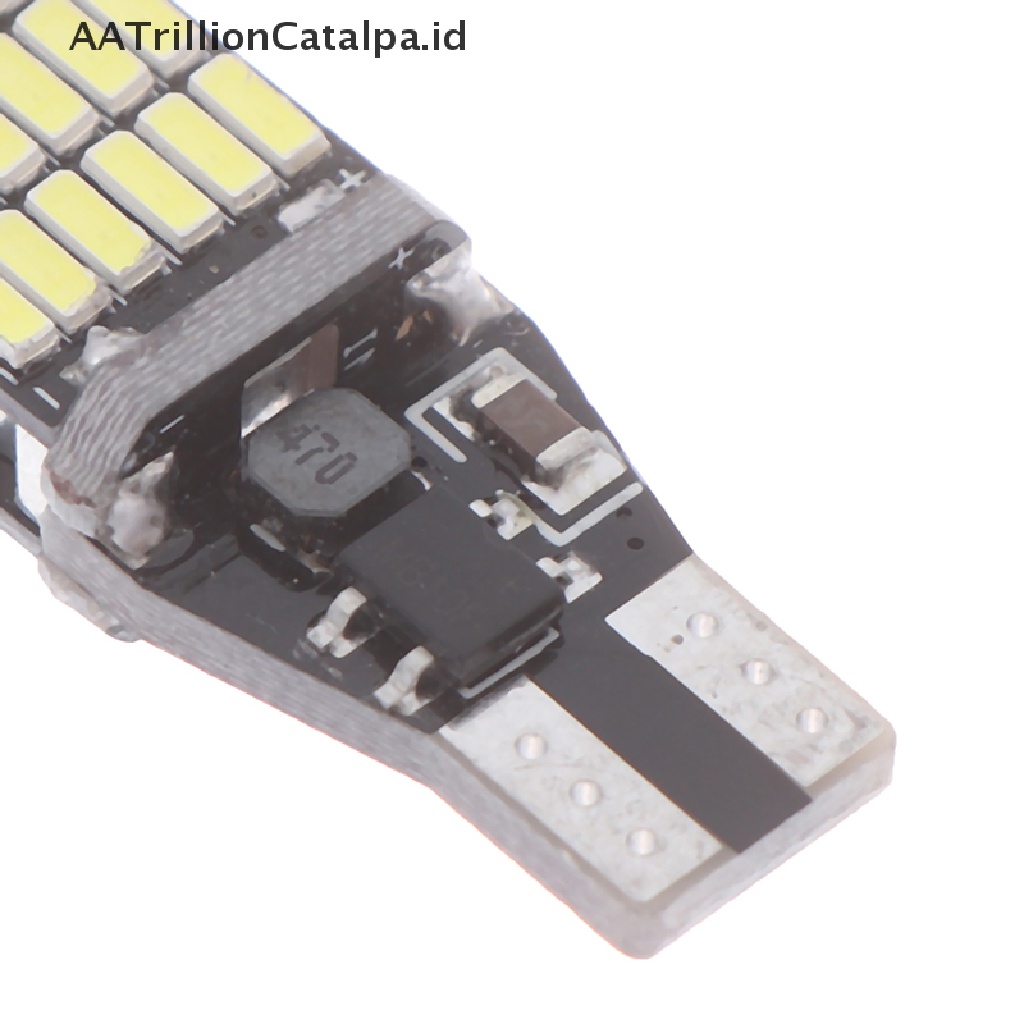 Aatrillioncatalpa 10Pcs Lampu LED 45smd 4014 T15 W16W 6000K Warna Putih Untuk Mundur Mobil