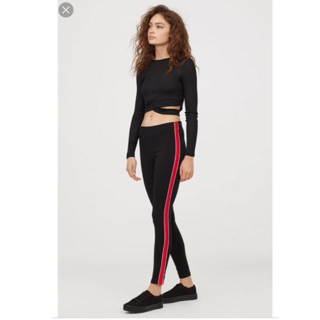  H M  legging  with side stripes Shopee Indonesia