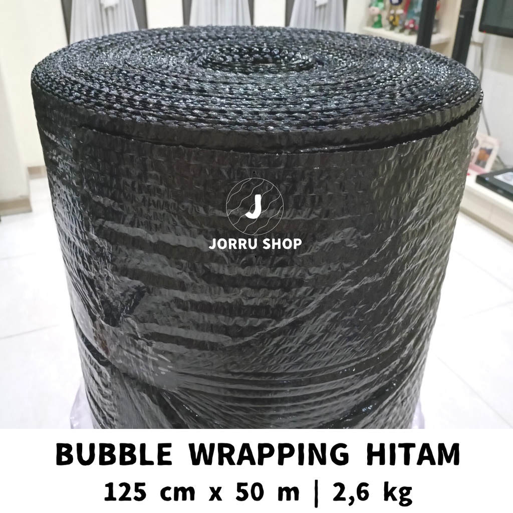 

BUBBLE WRAP HITAM 125 CM x 50 M // BUBBLE WRAP BLACK PREMIUM QUALITY