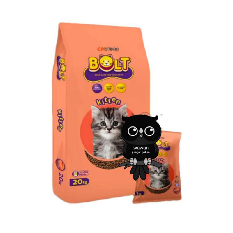 pakan kucing BOLT KITTEN SALMON 1 kg