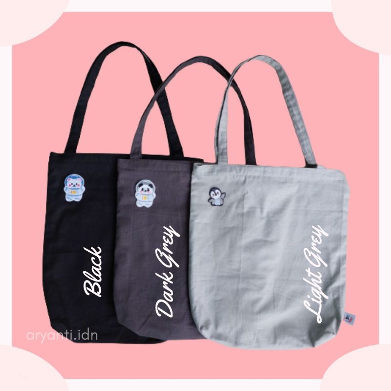 Totebag Sun Fun Day Tas Kuliah Motif Bordir