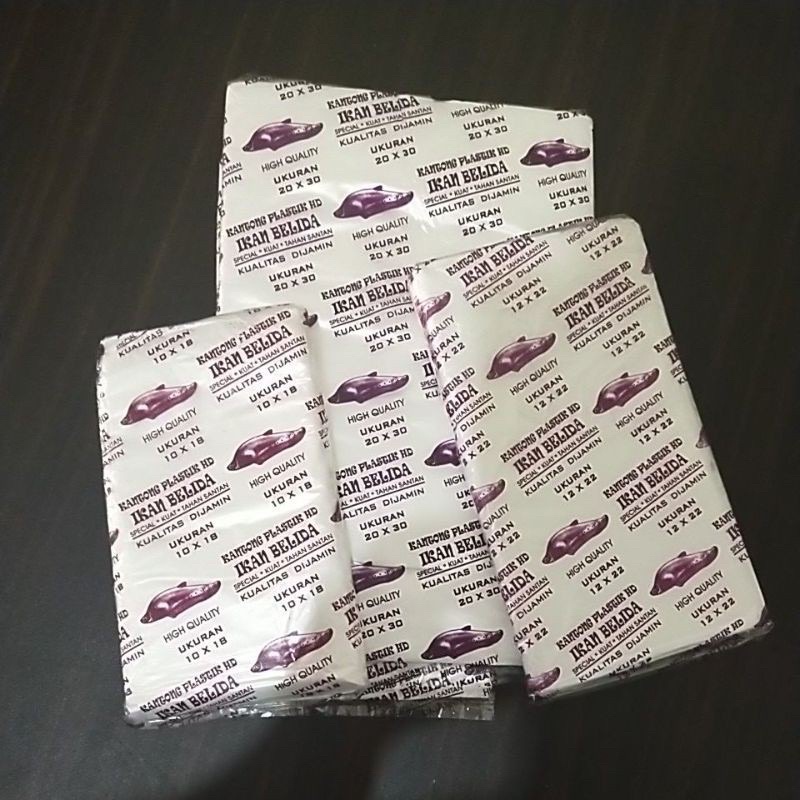 PLASTIK KANTONG HD BELIDA 14×28 1KG