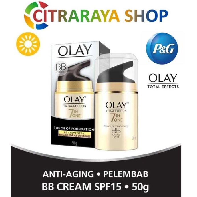 Olay Pelembab Total Effects Foundation Bb Cream Spf 15 7 In 1 - 50Gr