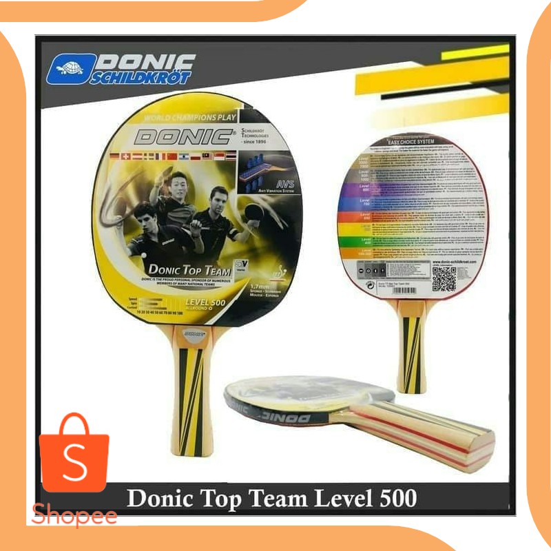 Jual accessories TOP TEAM 500 BAT TENIS MEJA PINGPONG DONIC SCHILDKROT 19DE Murah
