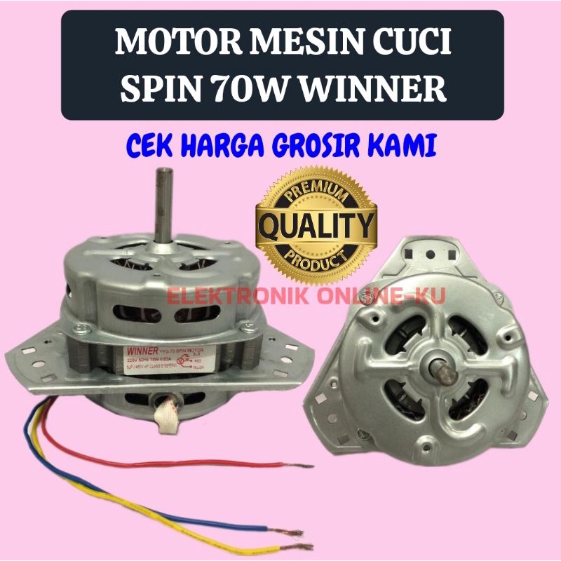 DINAMO MOTOR MESIN CUCI SPIN 70W WINNER