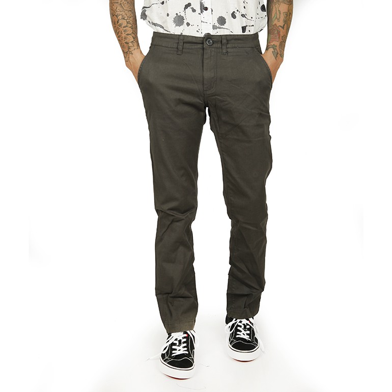 Spyderbilt Celana Panjang Pria Charcoal Moryday Chino (MPNT029-CHR) Planetsurf