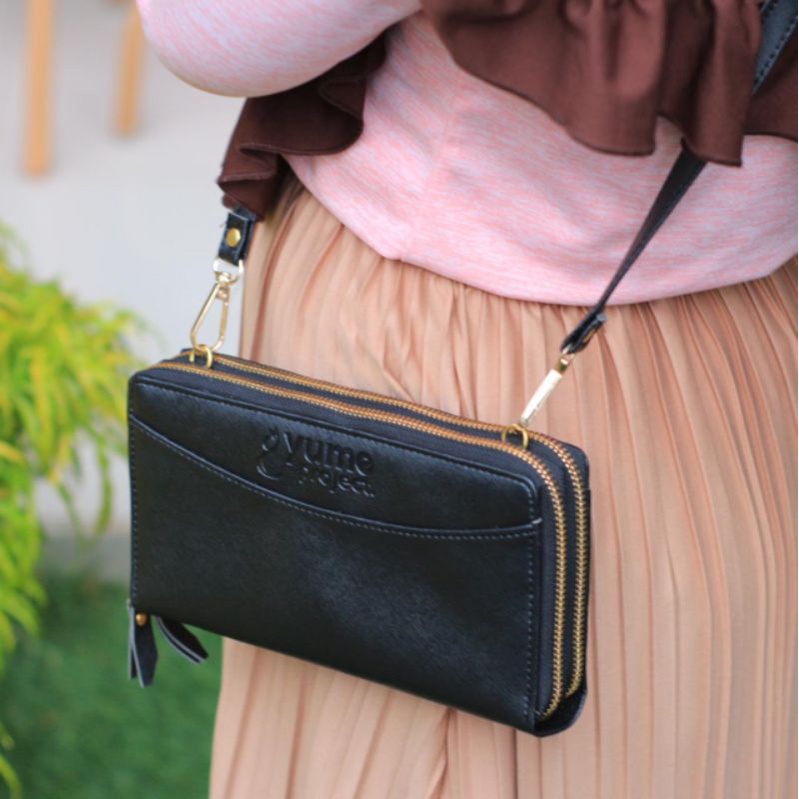 yume project vol 6 dompet pintar pengatur keuangan 2in1 tas selempang