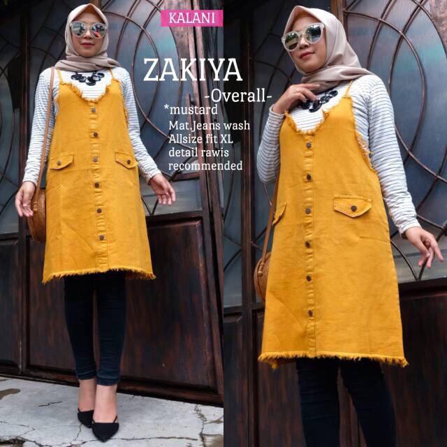 1KG MUAT 4PCS | ZAKIYA OVERALL / OVERALL JEANS RAWIS / OVERALL JEANS SELEBGRAM