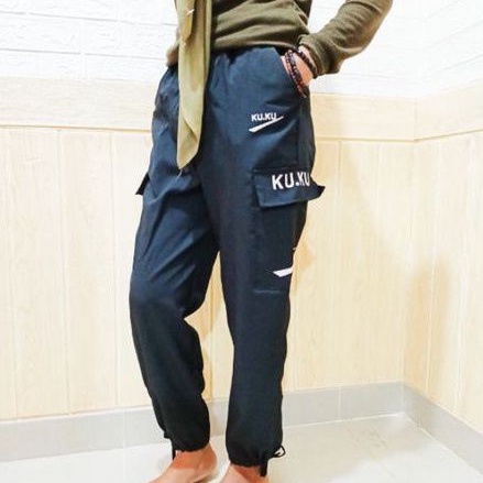 Super66 Celana joger / celana kargo wanita korea / celana kargo wanita murah / cargo pants / celana wanita BB 40kg-60kg