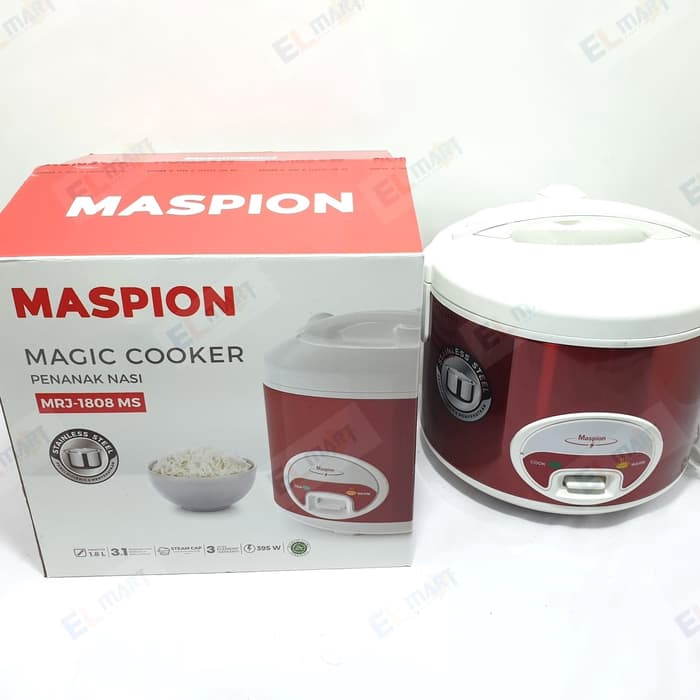 Rice cooker magic com maspion stainless 3in1 1,8L MRJ 1808MS / 1808 MS MMRj1808MS