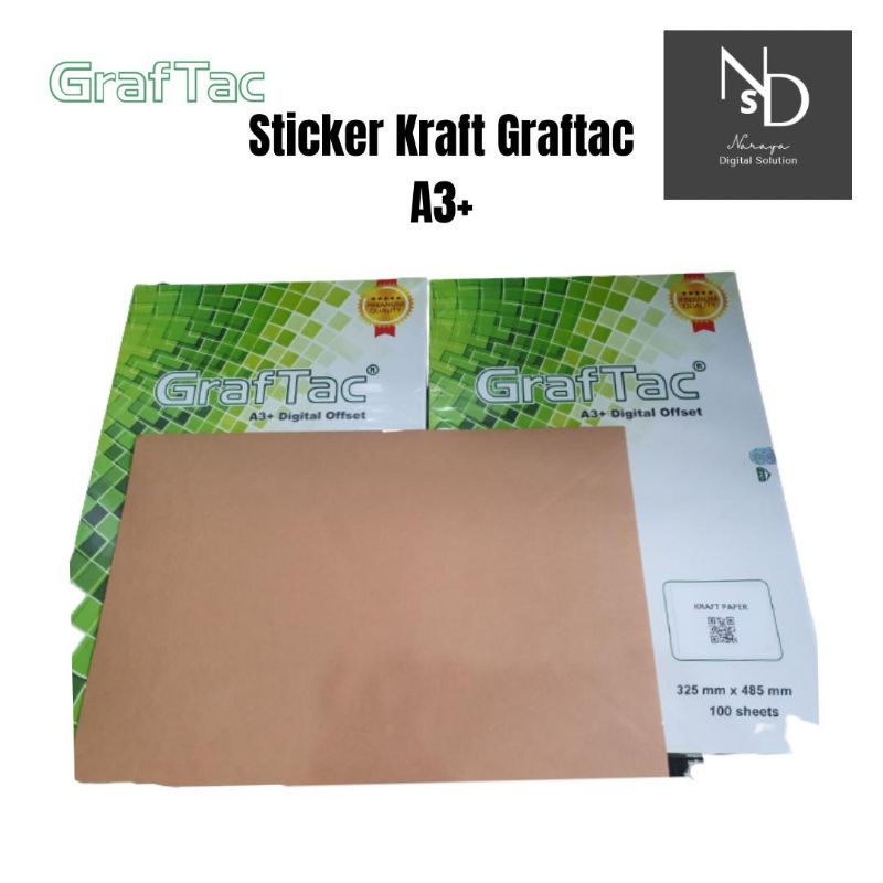 

Sticker Kraft stiker label Samson Graftac A3+ - Repack 25lembar