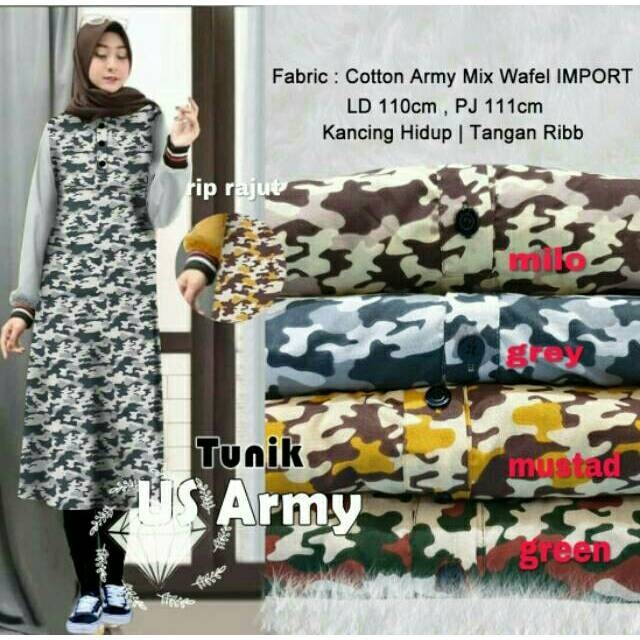 TUNIK US ARMY GAMIS