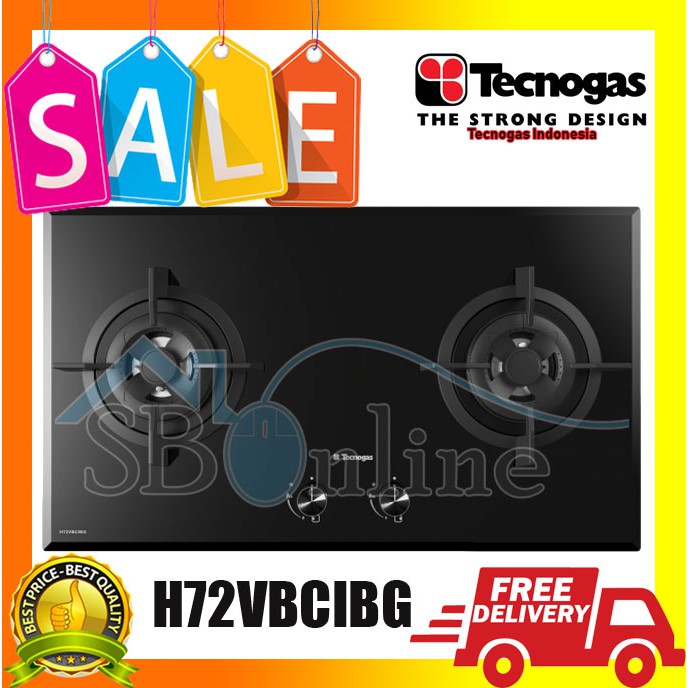 Tecnogas H72VBCIBG Kompor Tanam 2 Tungku