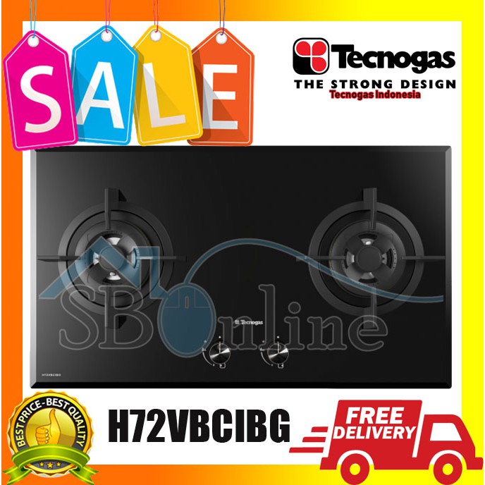 Tecnogas H72VBCIBG Kompor Tanam 2 Tungku