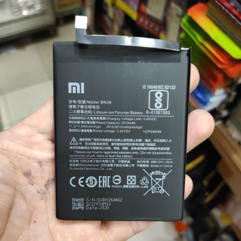 XIAOMI BN52 / BN54 / REDMI 9 / REDMI NOTE 9 PRO , XIAOMI REDMI 6X / REDMI A2 / BN36 , REDMI NOTE 5 / MI NOTE BAMBU / BM21 , REDMI NOTE 3 / NOTE3 / BM46 baterai battery batt