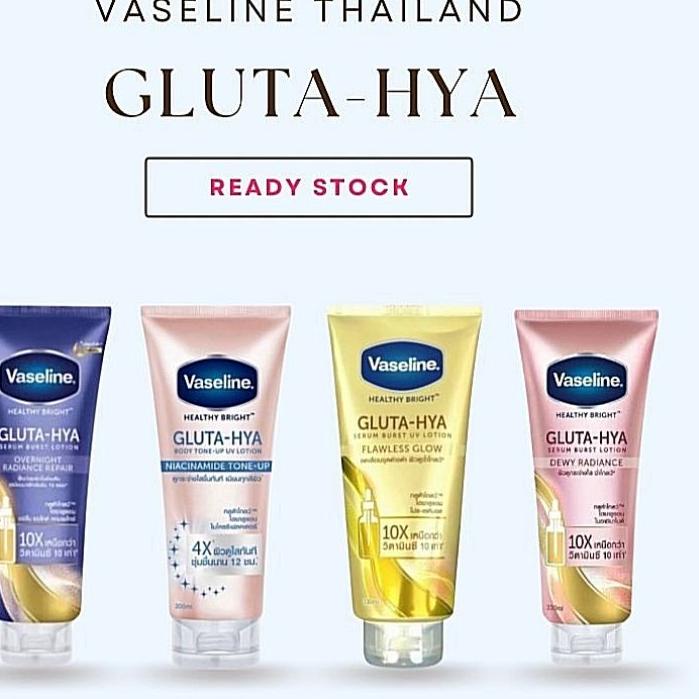 NEW  8.8 VASELINE GLUTA HYA BURST LOTION SERUM THAILAND original body 330ml 70ml Sachet OVERNIGHT RA