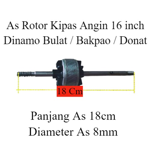 As Rotor Kipas Angin Cosmos Body Dinamo Bulat / Bakpao / Donat As Dinamo Cosmos