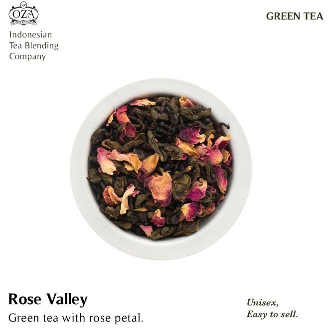 

[ COD ] OZA Tea - Rose Valley | Green Tea | 40 gram (20 cups) NEW Kode 530
