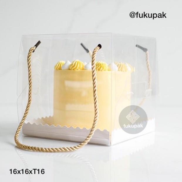 

[KODE PRODUK 6KD096958] Box Mika Tali 20pcs| Clear Transparent Cake Box| Kotak Hantaran Hamper Tumpeng Chiffon Pudding Lapis