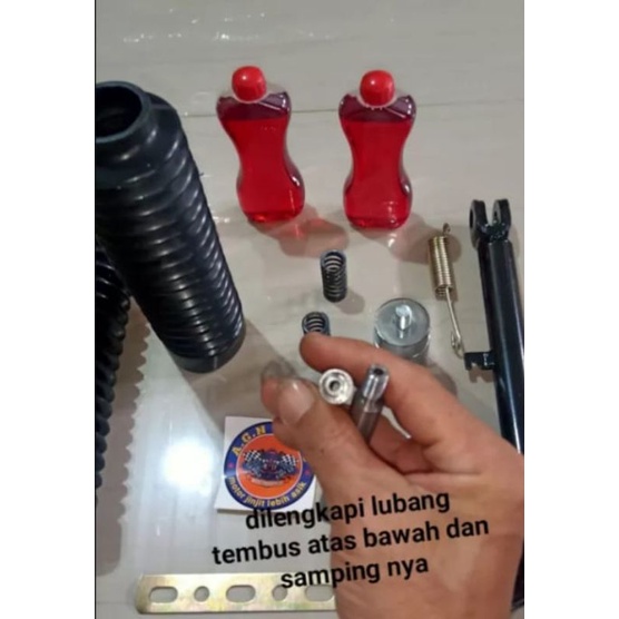 PAKET PENINGGI SHOCK SKOK SHOCK DEPAN BELAKANG MATIC METIK (Great -a)