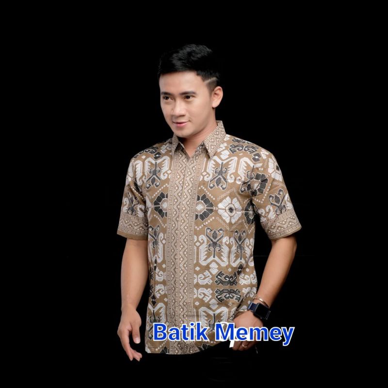 NEW ARRIVAL DISTRO BATIK PRIA BORDIR SOGAN HRB026 BATIKAF NOTOARTO BATIK IPNU-IPPNU HEM PRIA Bel-3