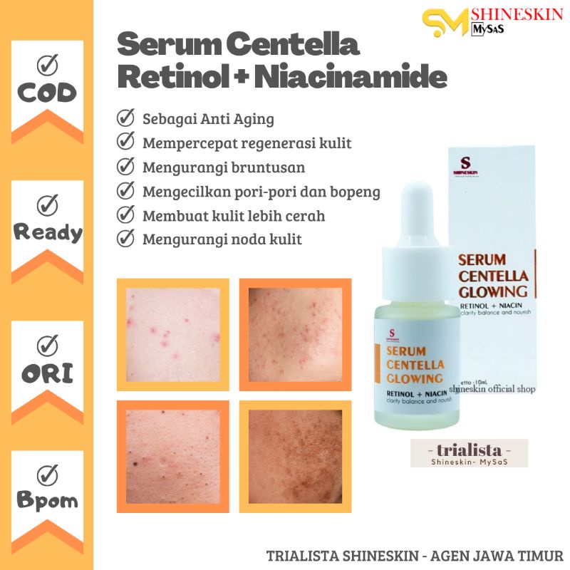 SERUM CENTELLA SHINESKIN | SERUM CENTELLA GLOWING SHINESKIN | SERUM RETINOL SERUM NIACINAMIDE | SERU