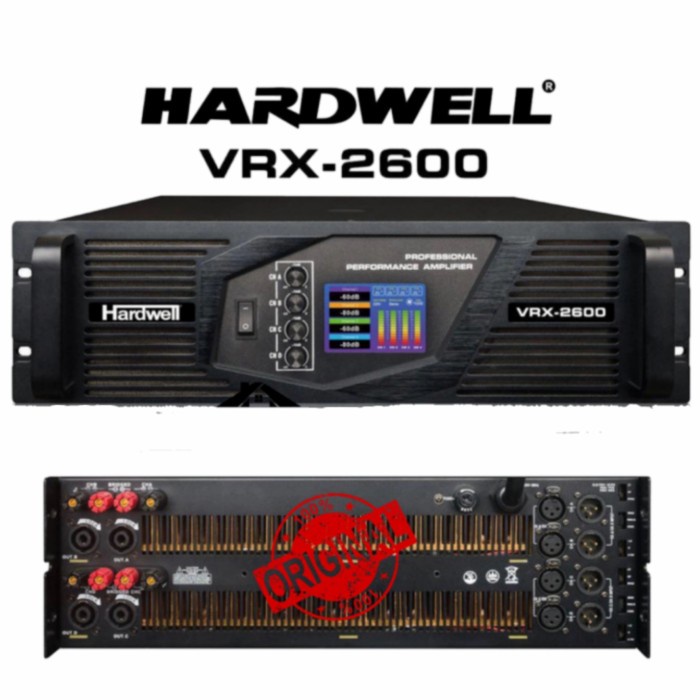 Power audio hardwell vrx 2600 original hardwell vrx2600