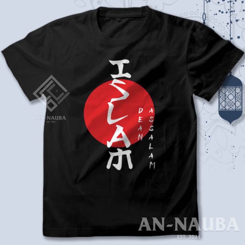 KAOS DAKWAH ISLAMI ISLAM DEEN ASSALAM / Baju Distro Santri Islam / Tshirt Muslim Trendy [AN-6308]-4